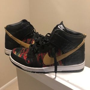 Nike Dunk High CMFT Premium QS Black Camo sz 11.5